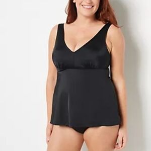 Belle by Kim Gravel Black Swim Chemise